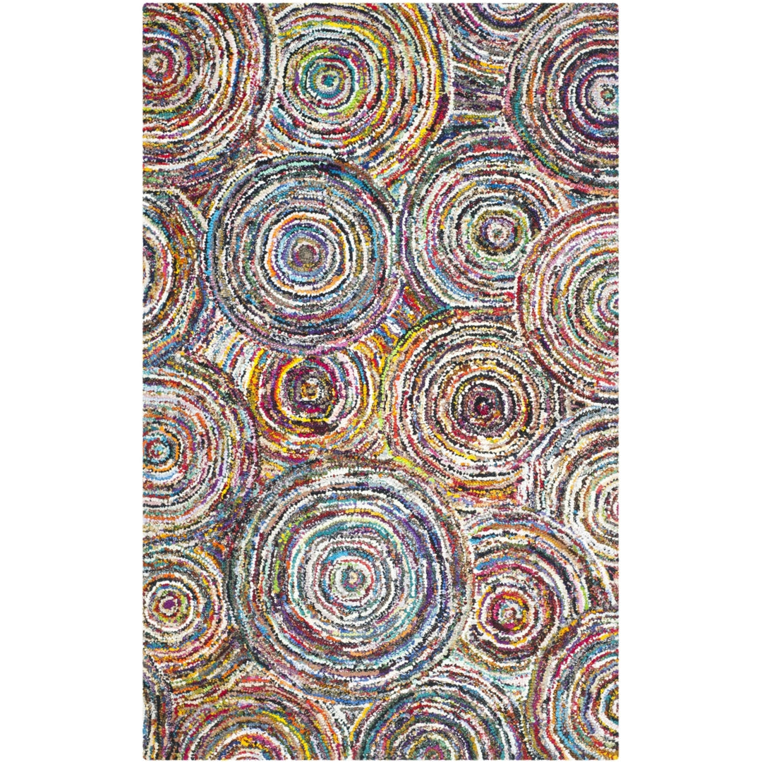 SAFAVIEH Nantucket Collection NAN514A Handmade Multi Rug Image 1