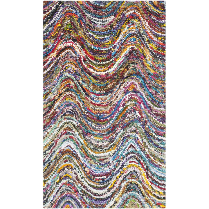 SAFAVIEH Nantucket Collection NAN511A Handmade Multi Rug Image 1