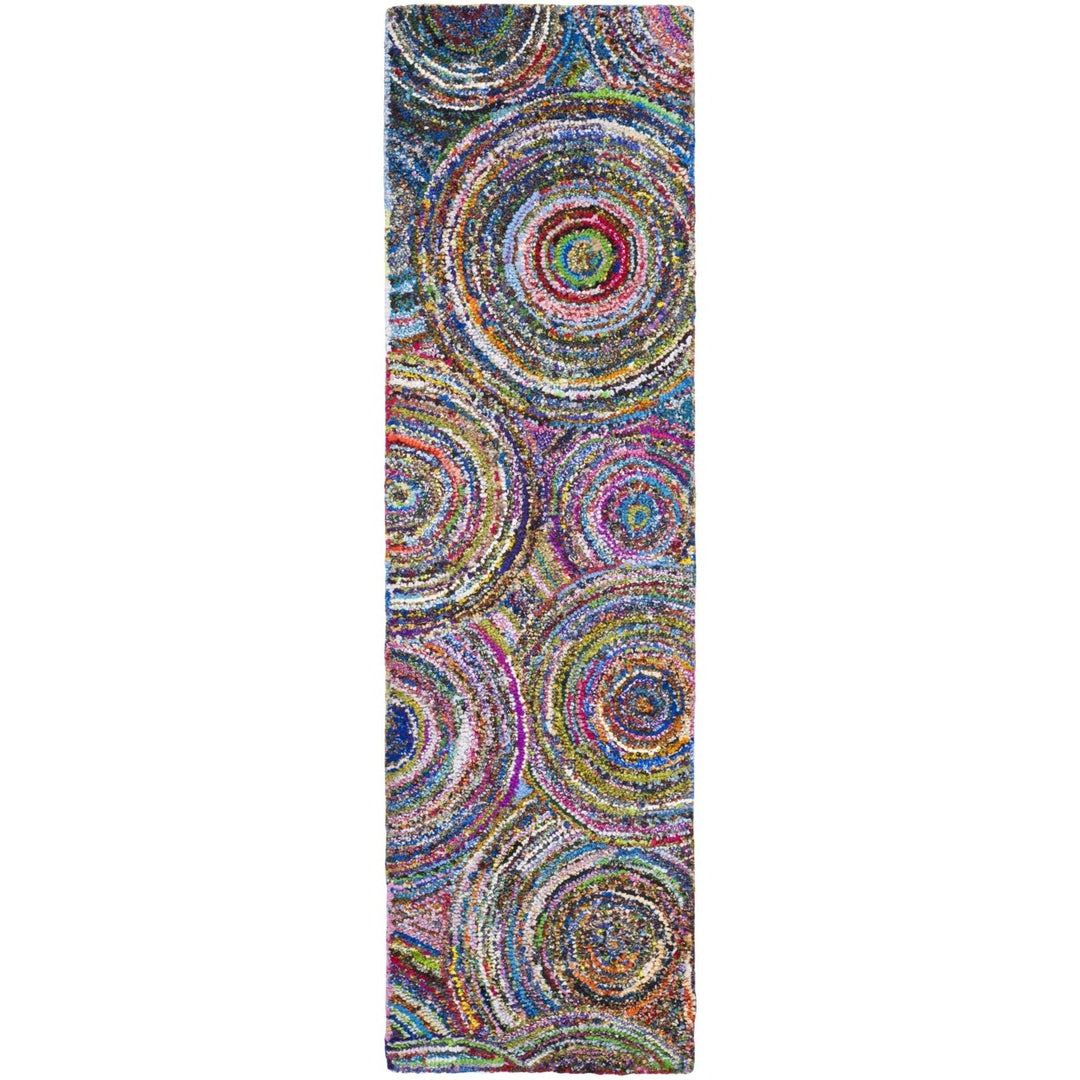 SAFAVIEH Nantucket Collection NAN514A Handmade Multi Rug Image 1