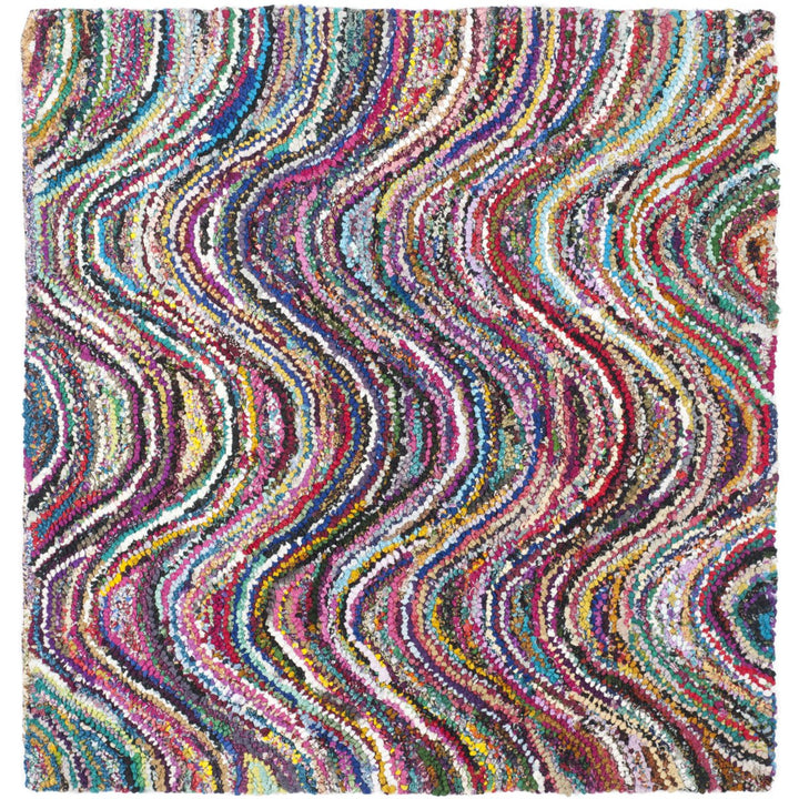 SAFAVIEH Nantucket Collection NAN511A Handmade Multi Rug Image 7