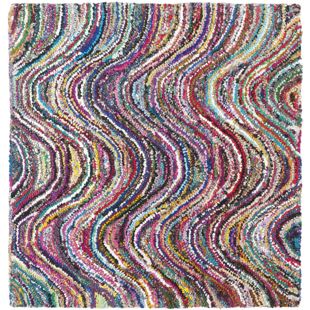 SAFAVIEH Nantucket Collection NAN511A Handmade Multi Rug Image 1