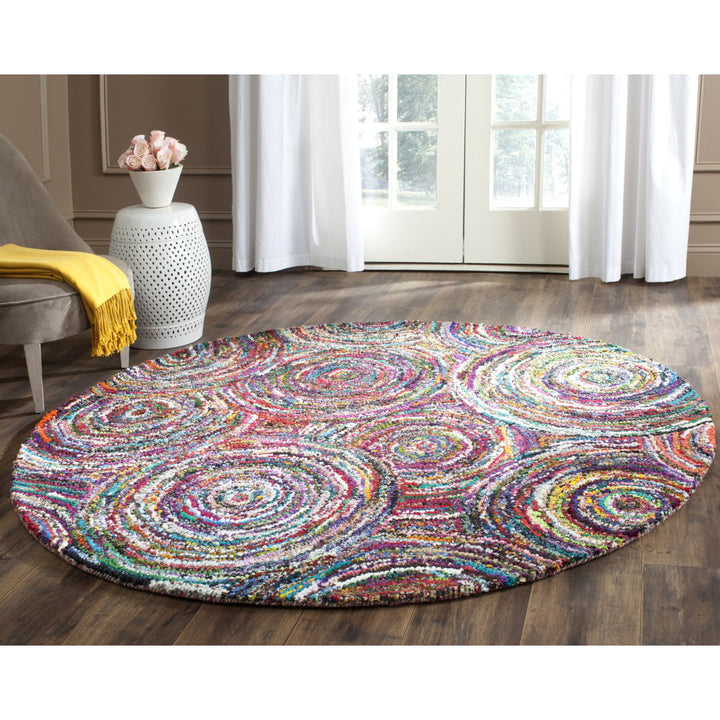 SAFAVIEH Nantucket Collection NAN514A Handmade Multi Rug Image 9