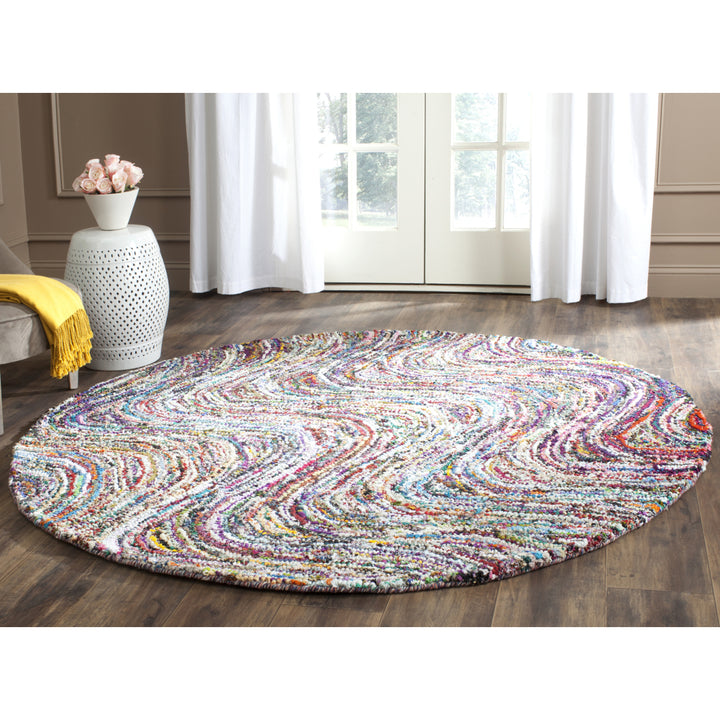 SAFAVIEH Nantucket Collection NAN511A Handmade Multi Rug Image 11