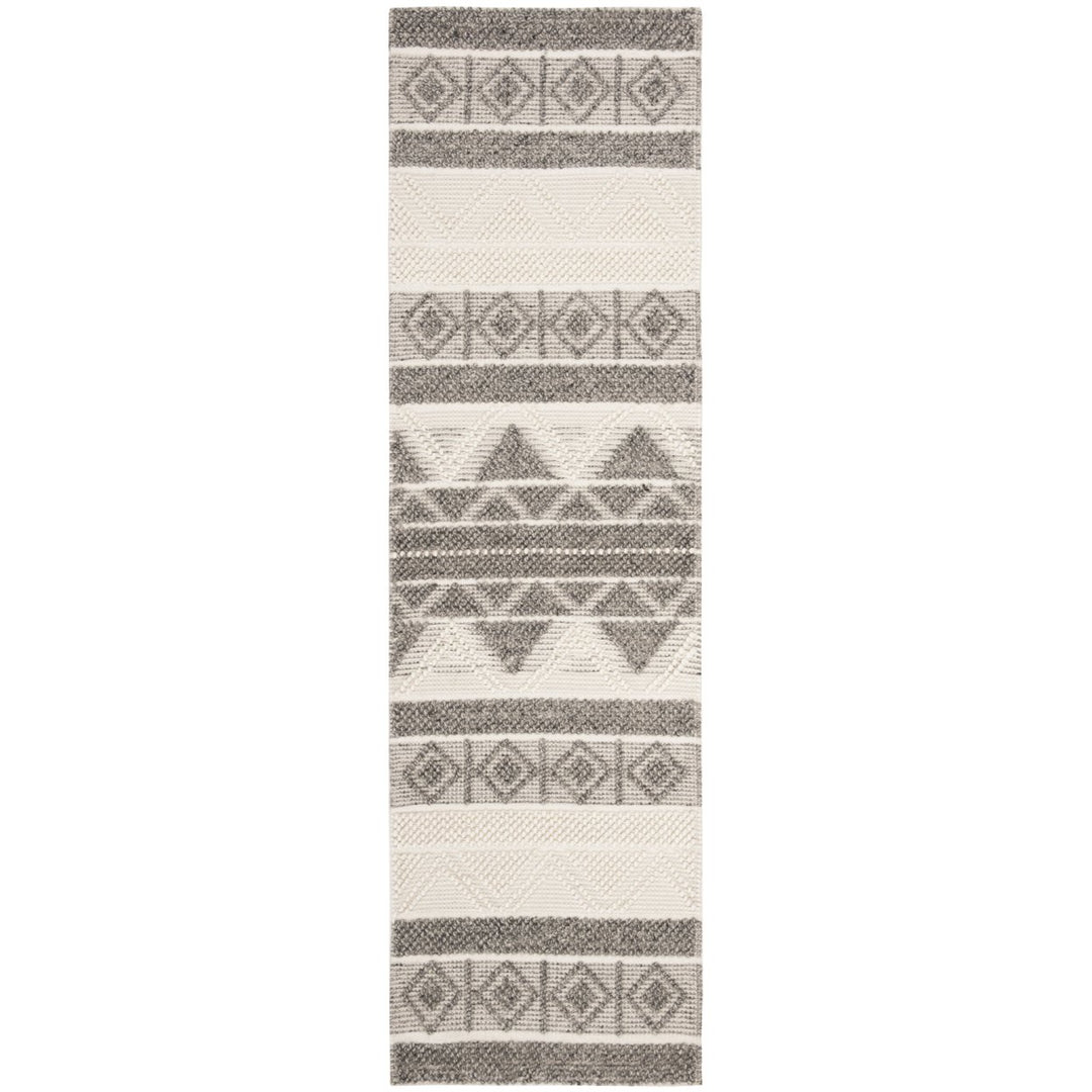 SAFAVIEH Natura NAT104A Handwoven Ivory / Grey Rug Image 3