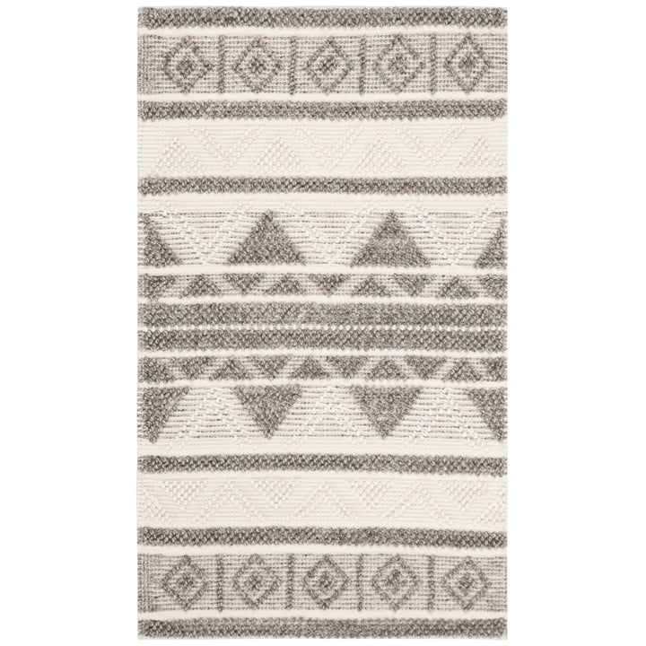 SAFAVIEH Natura NAT104A Handwoven Ivory / Grey Rug Image 7