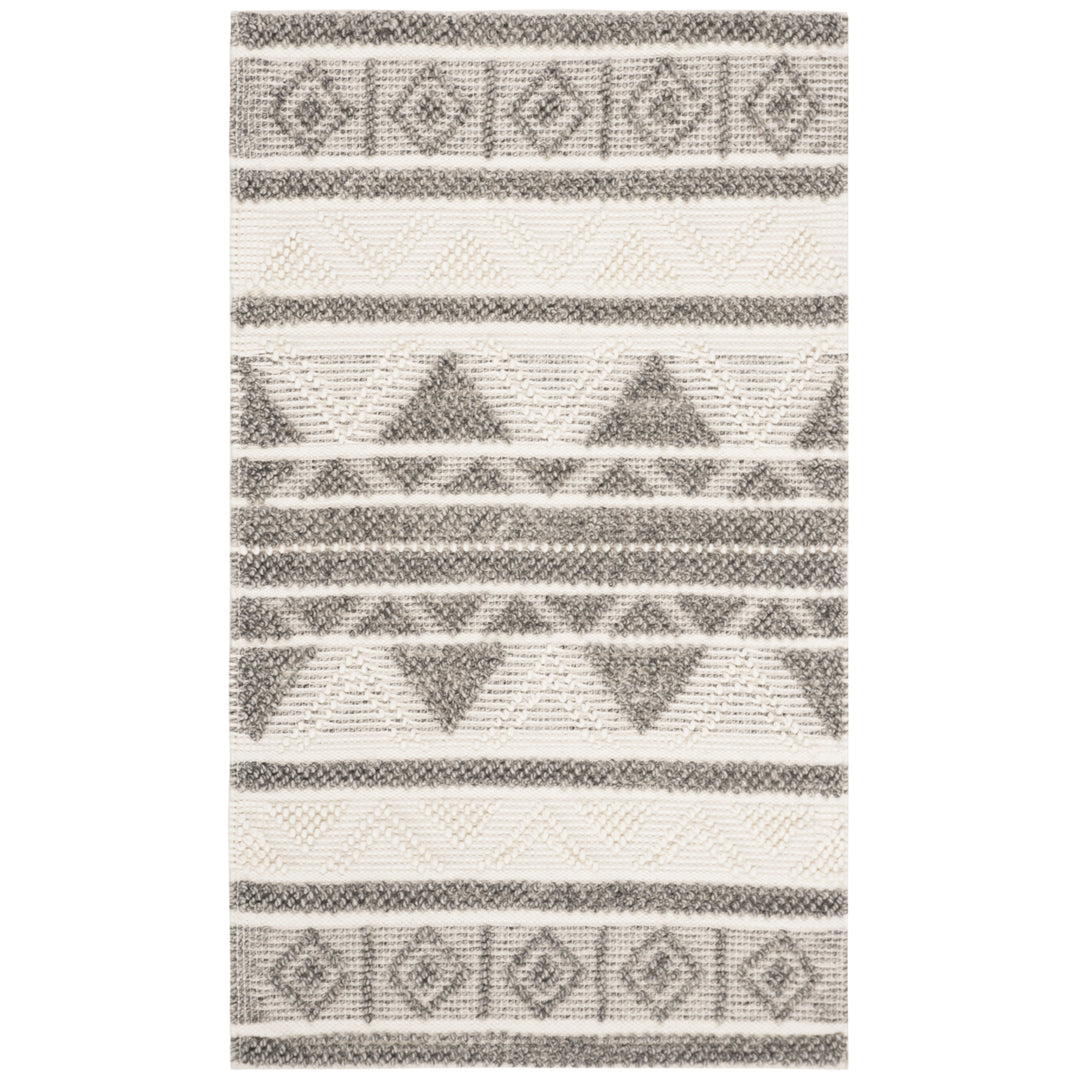 SAFAVIEH Natura NAT104A Handwoven Ivory / Grey Rug Image 1