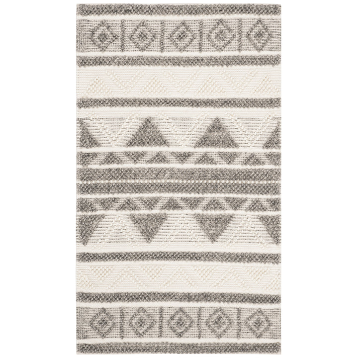 SAFAVIEH Natura NAT104A Handwoven Ivory / Grey Rug Image 1