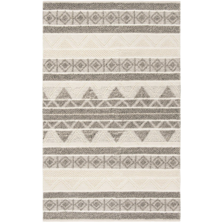 SAFAVIEH Natura NAT104A Handwoven Ivory / Grey Rug Image 8