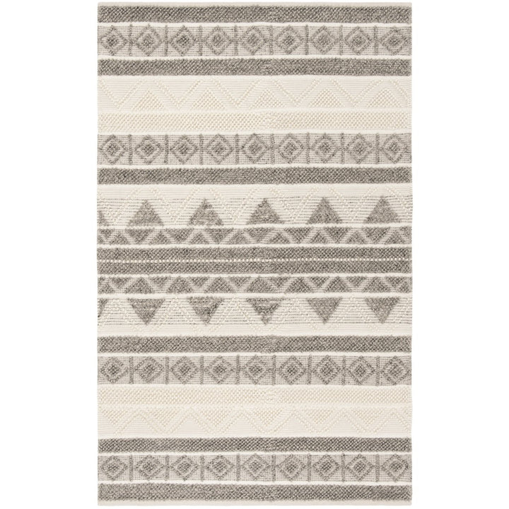 SAFAVIEH Natura NAT104A Handwoven Ivory / Grey Rug Image 1