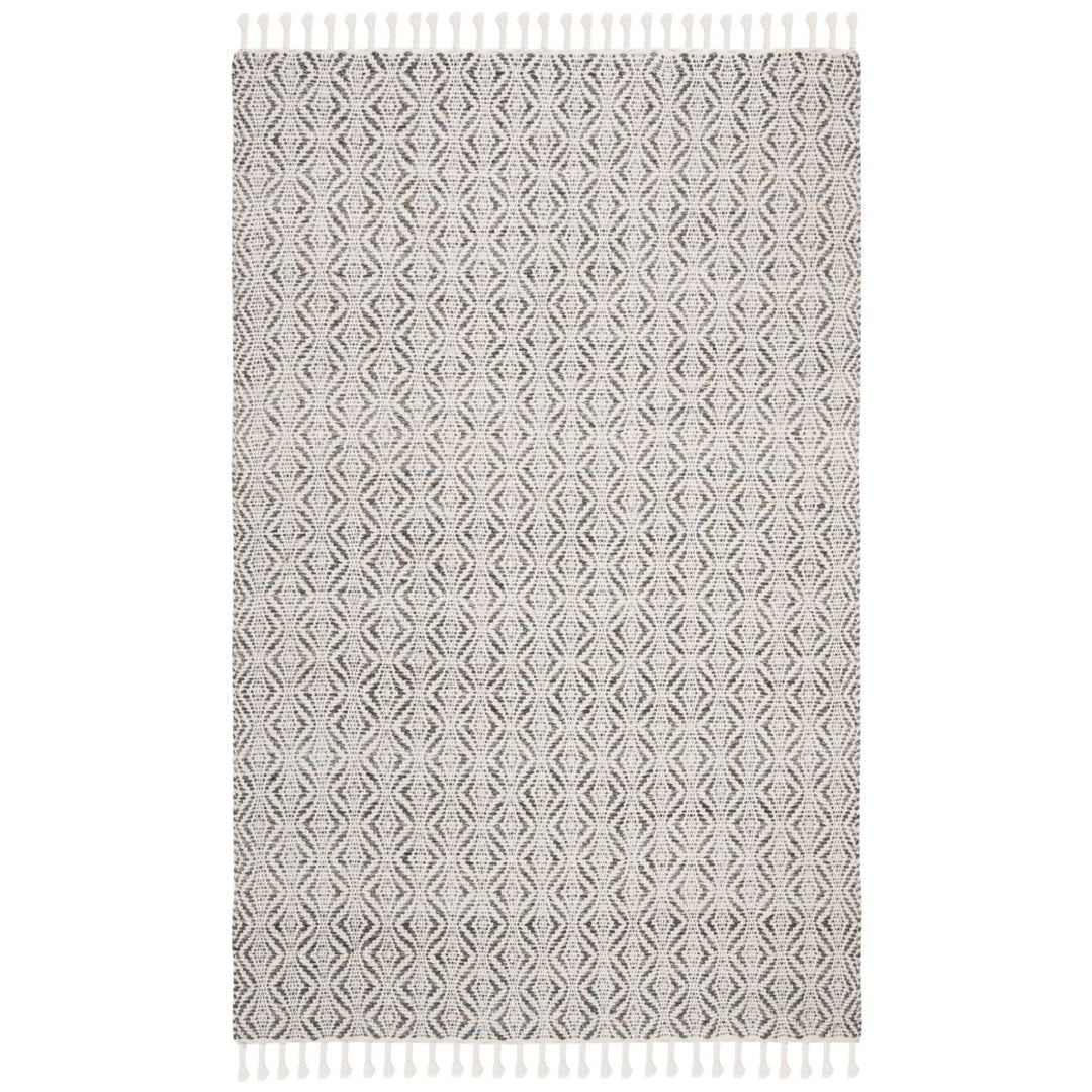 SAFAVIEH Natura Collection NAT153H Handmade Charcoal Rug Image 1