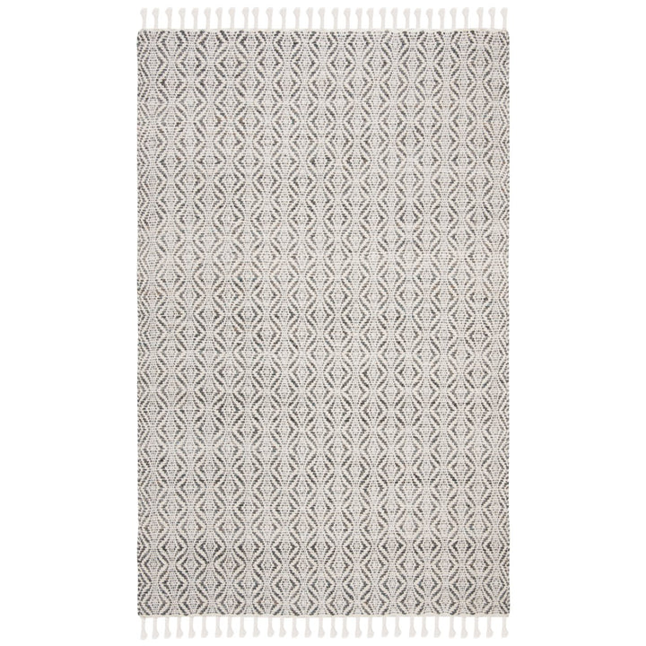 SAFAVIEH Natura Collection NAT153H Handmade Charcoal Rug Image 1