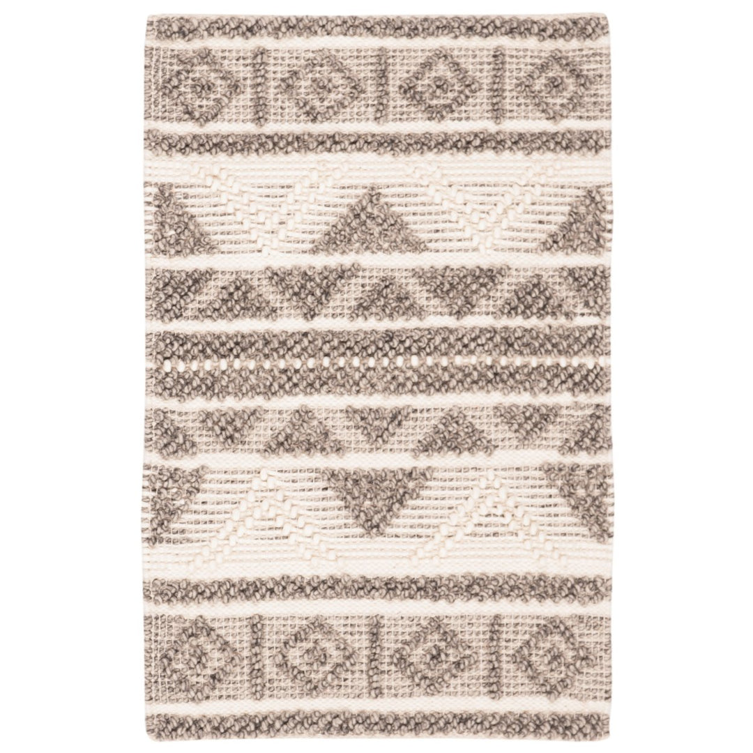 SAFAVIEH Natura NAT104A Handwoven Ivory / Grey Rug Image 1