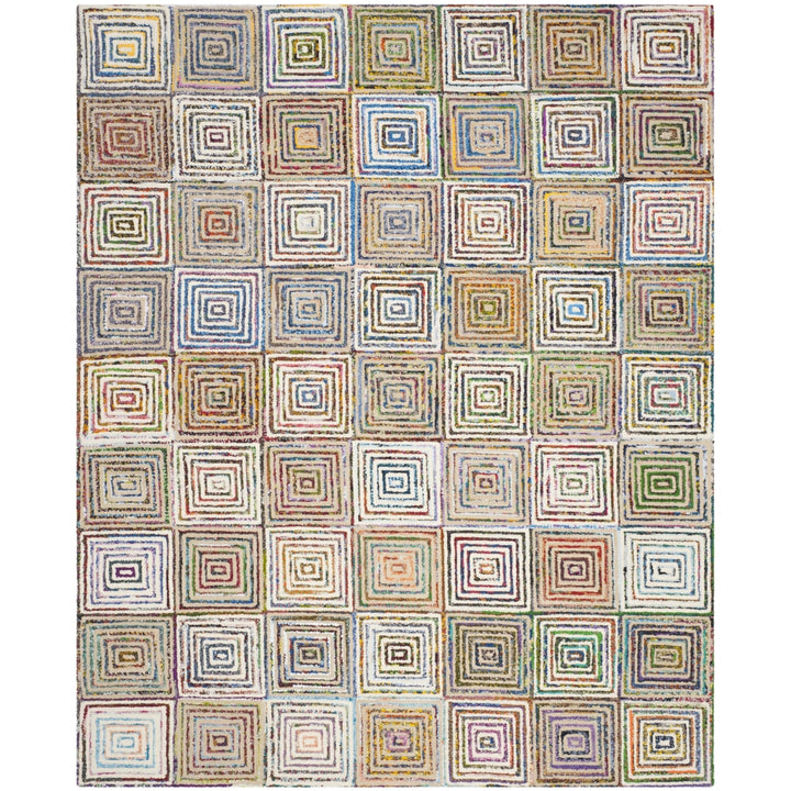 SAFAVIEH Nantucket Collection NAN608A Handmade Creme Rug Image 1