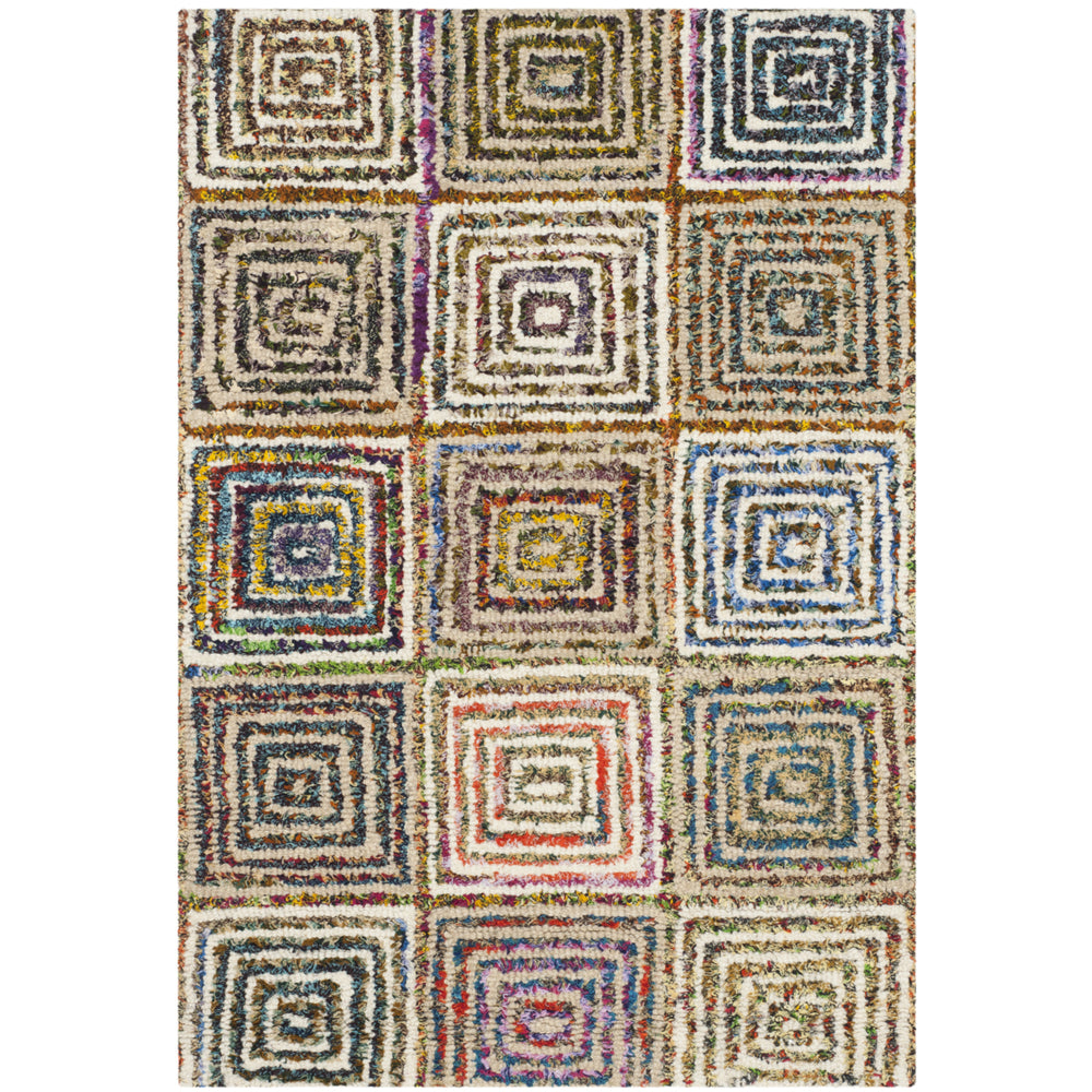 SAFAVIEH Nantucket Collection NAN608A Handmade Creme Rug Image 2