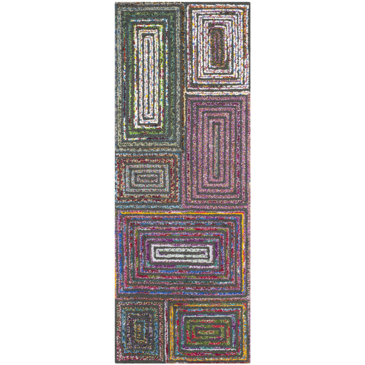 SAFAVIEH Nantucket NAN609A Handmade Charcoal Rug Image 3