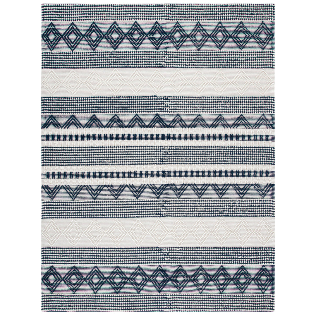 SAFAVIEH Natura NAT102N Handwoven Navy / Ivory Rug Image 1