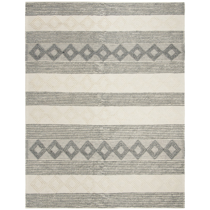 SAFAVIEH Natura NAT105F Handwoven Grey / Ivory Rug Image 1