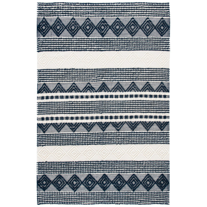 SAFAVIEH Natura NAT102N Handwoven Navy / Ivory Rug Image 1