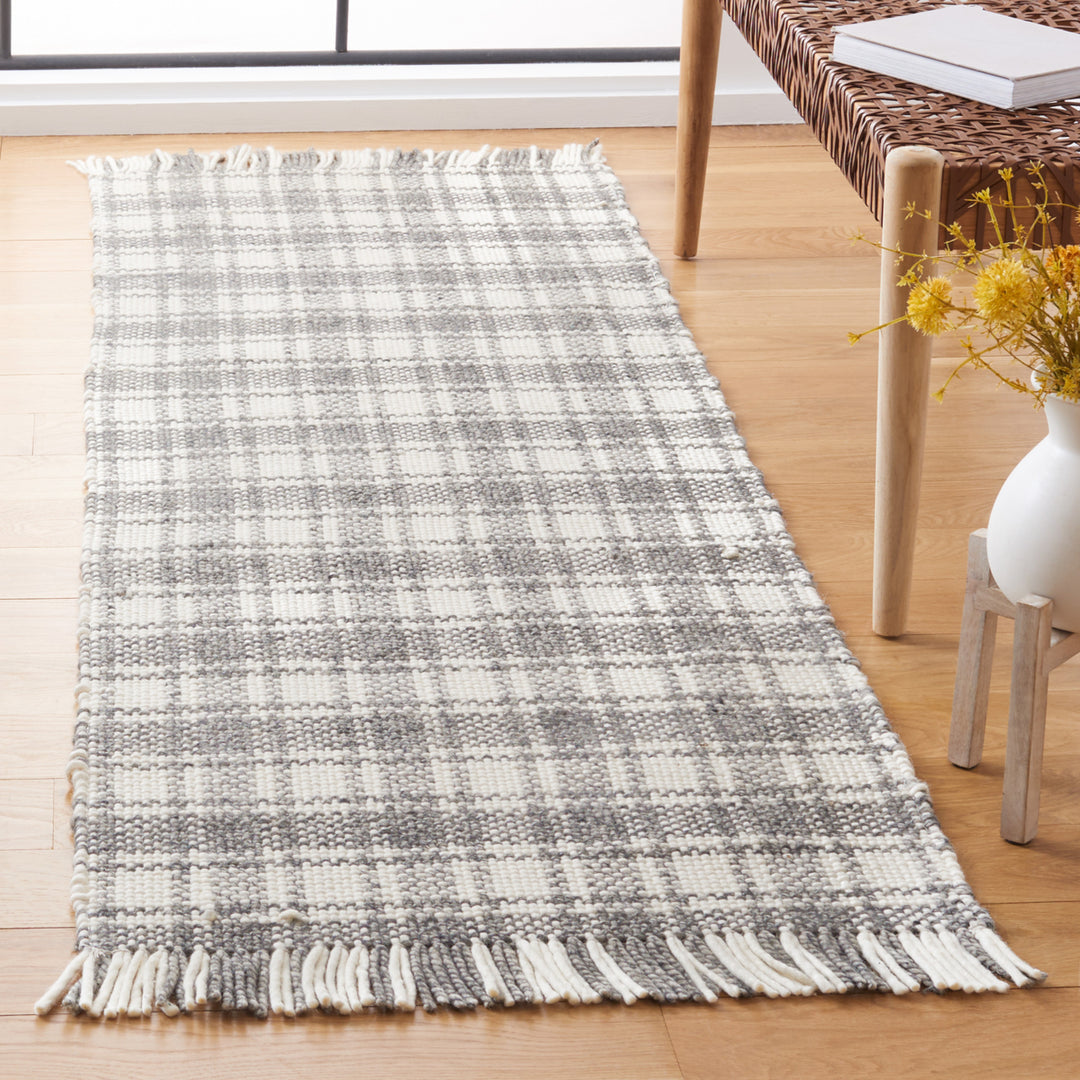 SAFAVIEH Natura NAT110F Handwoven Grey / Ivory Rug Image 2