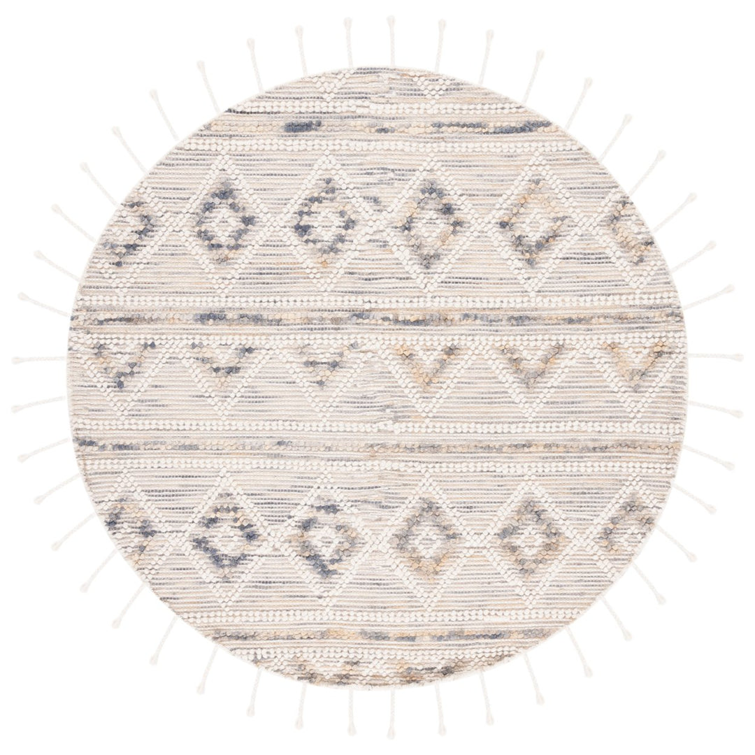 SAFAVIEH Natura NAT175F Handmade Ivory / Grey Rug Image 1