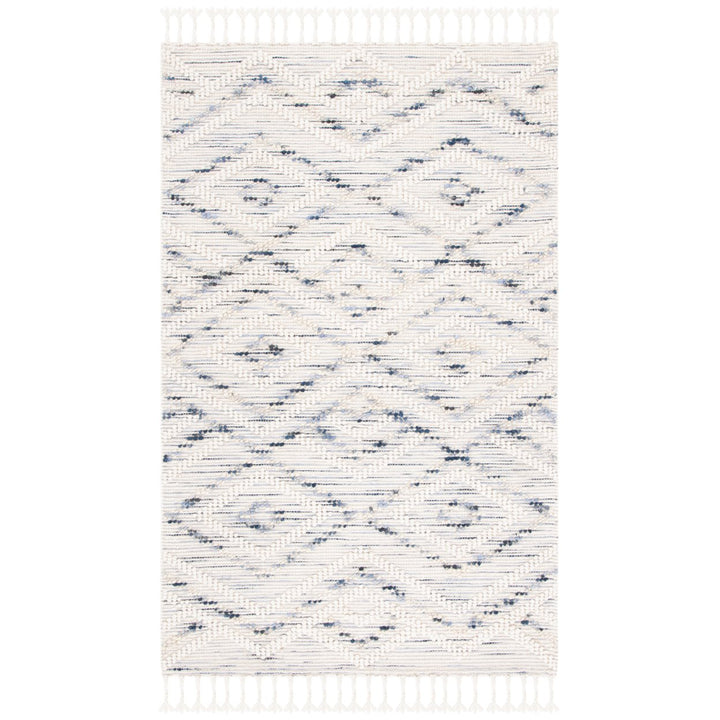 SAFAVIEH Natura NAT177M Handmade Ivory / Blue Rug Image 1