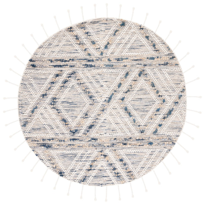 SAFAVIEH Natura NAT176M Handmade Ivory / Blue Rug Image 1