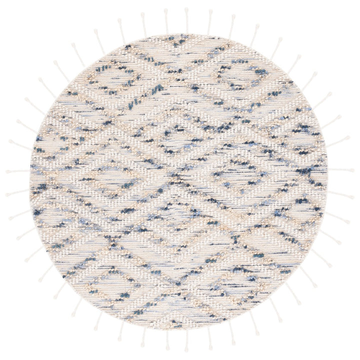 SAFAVIEH Natura NAT177M Handmade Ivory / Blue Rug Image 1