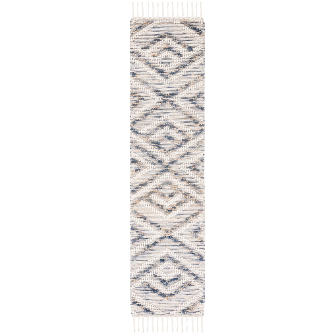 SAFAVIEH Natura NAT177M Handmade Ivory / Blue Rug Image 5