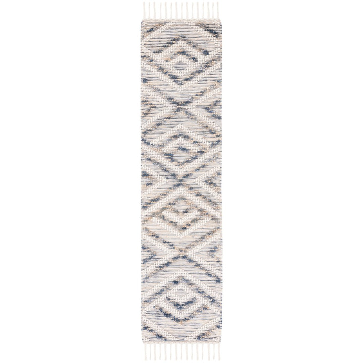 SAFAVIEH Natura NAT177M Handmade Ivory / Blue Rug Image 1