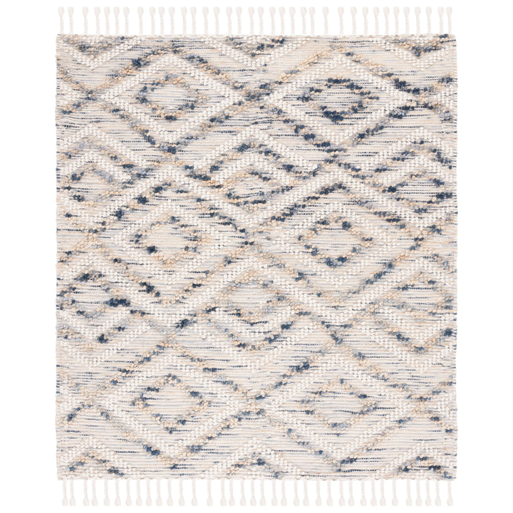 SAFAVIEH Natura NAT177M Handmade Ivory / Blue Rug Image 6