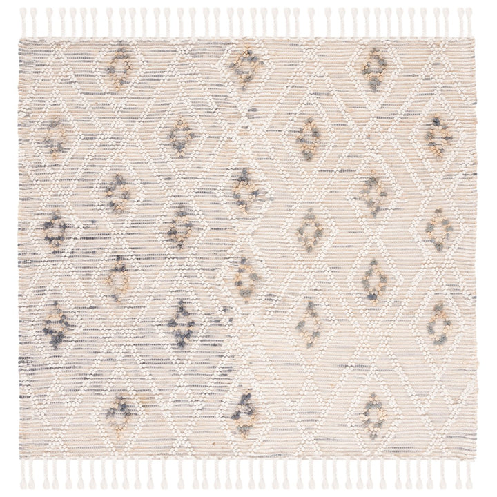 SAFAVIEH Natura NAT181F Handmade Ivory / Grey Rug Image 1