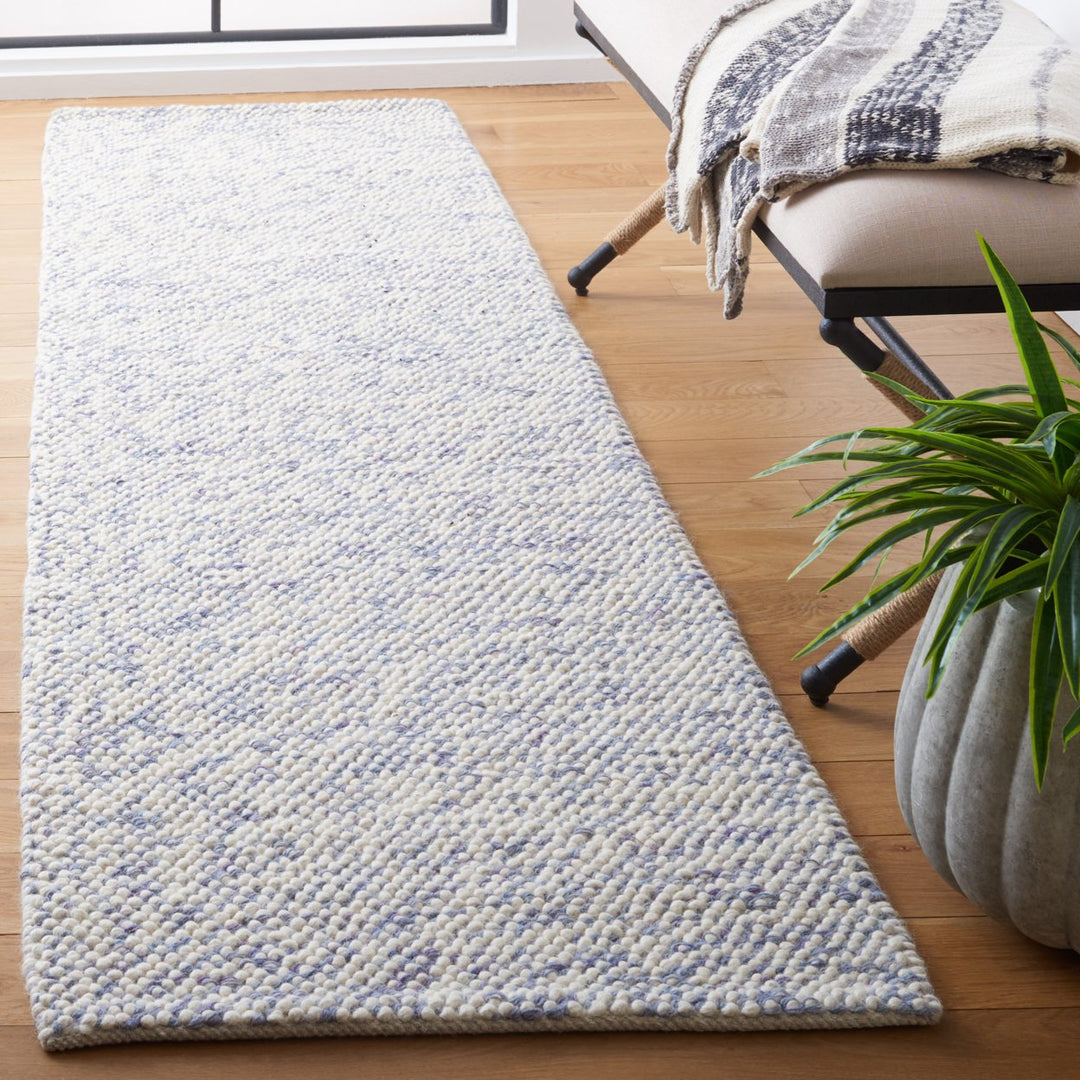 SAFAVIEH Natura NAT182M Handmade Blue / Ivory Rug Image 3