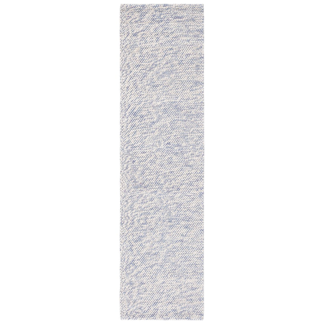 SAFAVIEH Natura NAT182M Handmade Blue / Ivory Rug Image 5