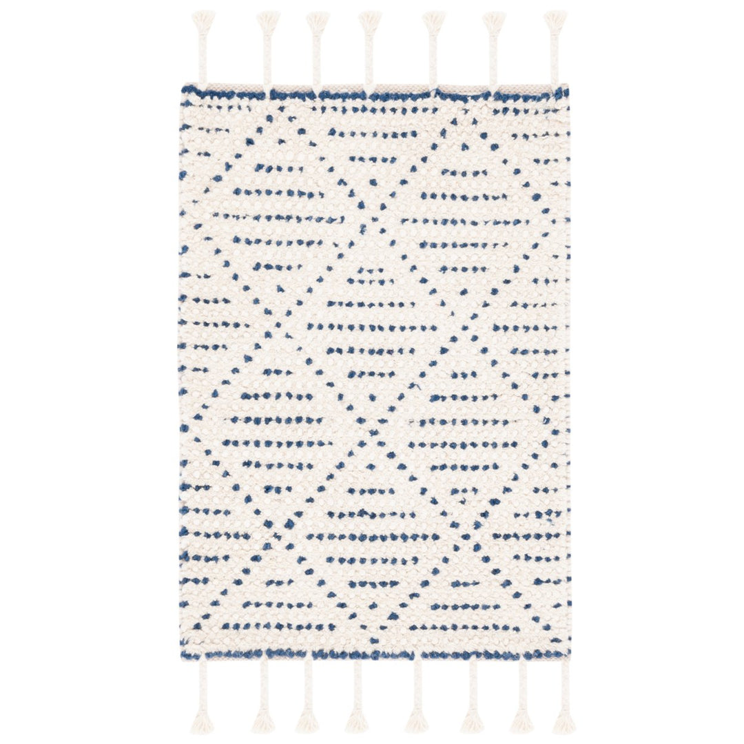 SAFAVIEH Natura NAT183A Handmade Ivory / Blue Rug Image 2