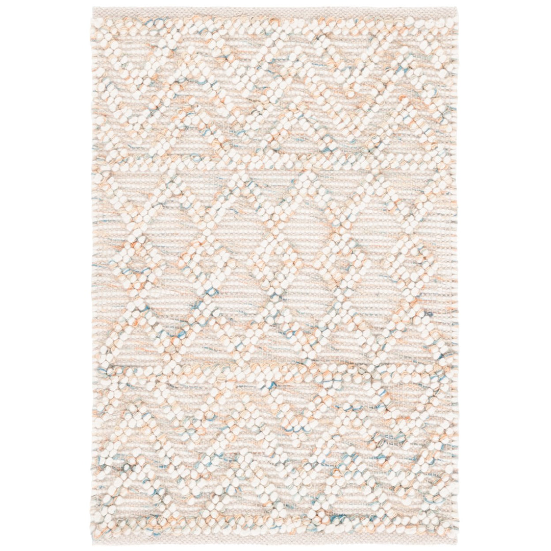 SAFAVIEH Natura NAT186A Handmade Ivory / Blue Rug Image 1