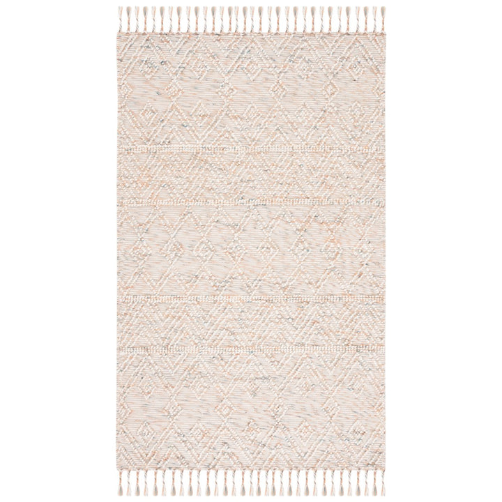 SAFAVIEH Natura NAT186A Handmade Ivory / Blue Rug Image 1