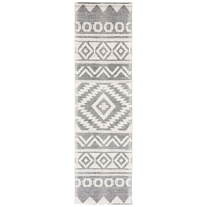 SAFAVIEH Natura NAT275Z Handwoven Black / Ivory Rug Image 3