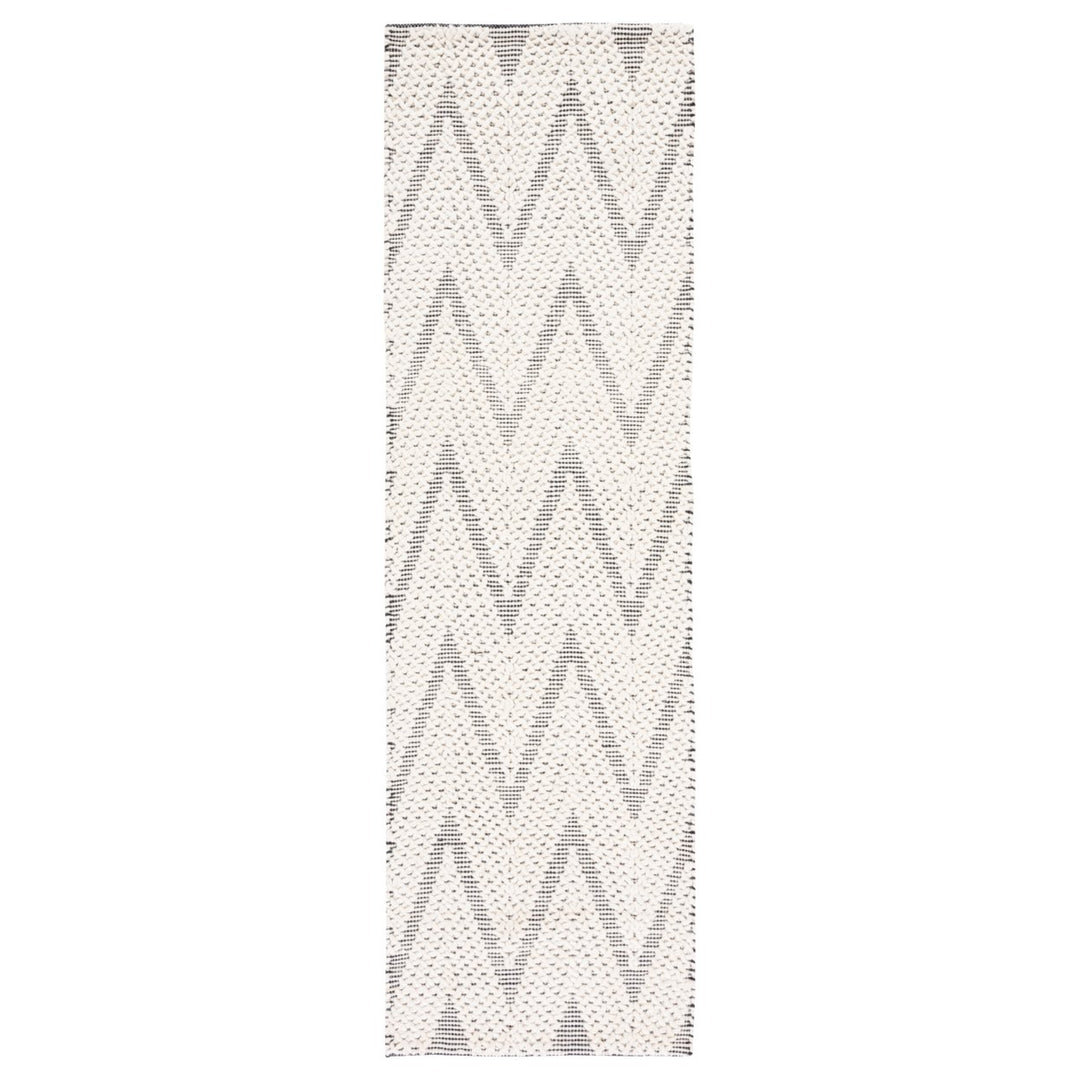 SAFAVIEH Natura NAT279A Handwoven Ivory / Black Rug Image 3