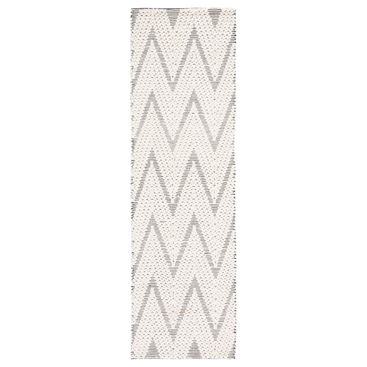 SAFAVIEH Natura NAT279A Handwoven Ivory / Black Rug Image 3