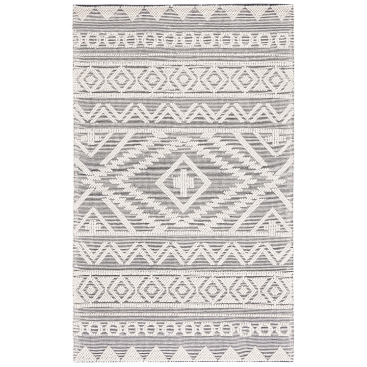 SAFAVIEH Natura NAT275Z Handwoven Black / Ivory Rug Image 8