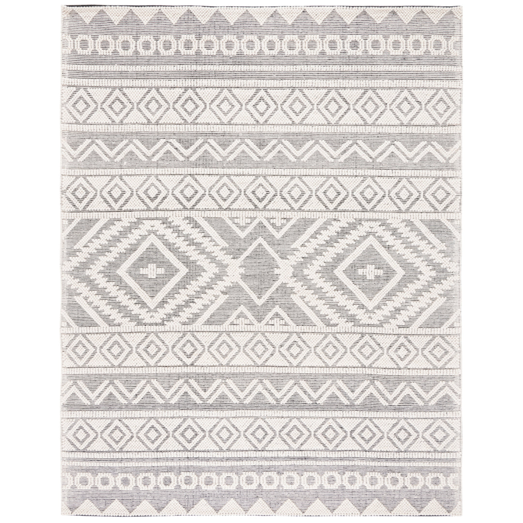 SAFAVIEH Natura NAT275Z Handwoven Black / Ivory Rug Image 9