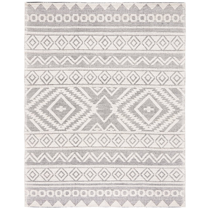 SAFAVIEH Natura NAT275Z Handwoven Black / Ivory Rug Image 1