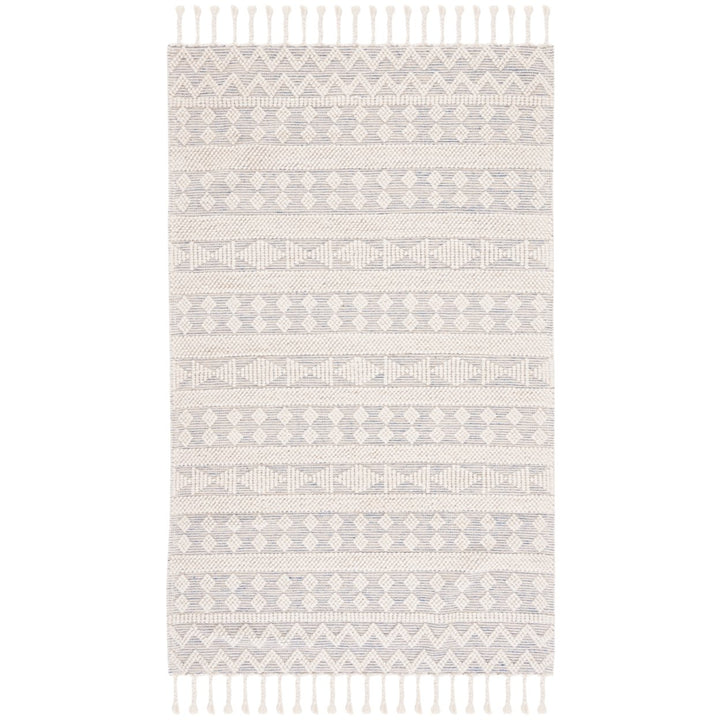 SAFAVIEH Natura NAT309A Handwoven Ivory / Blue Rug Image 1