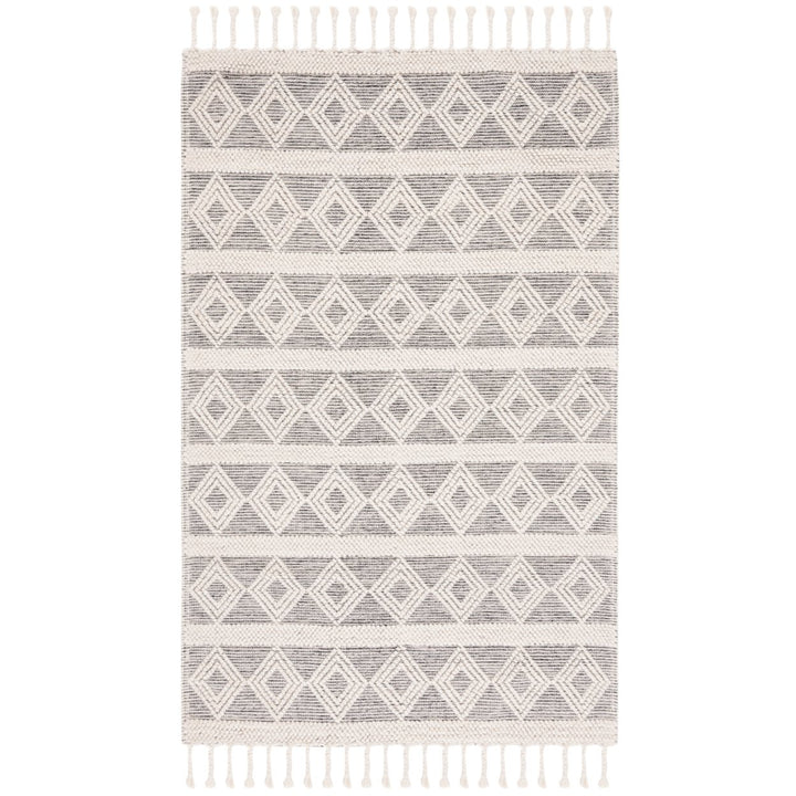 SAFAVIEH Natura NAT307A Handwoven Ivory / Black Rug Image 1