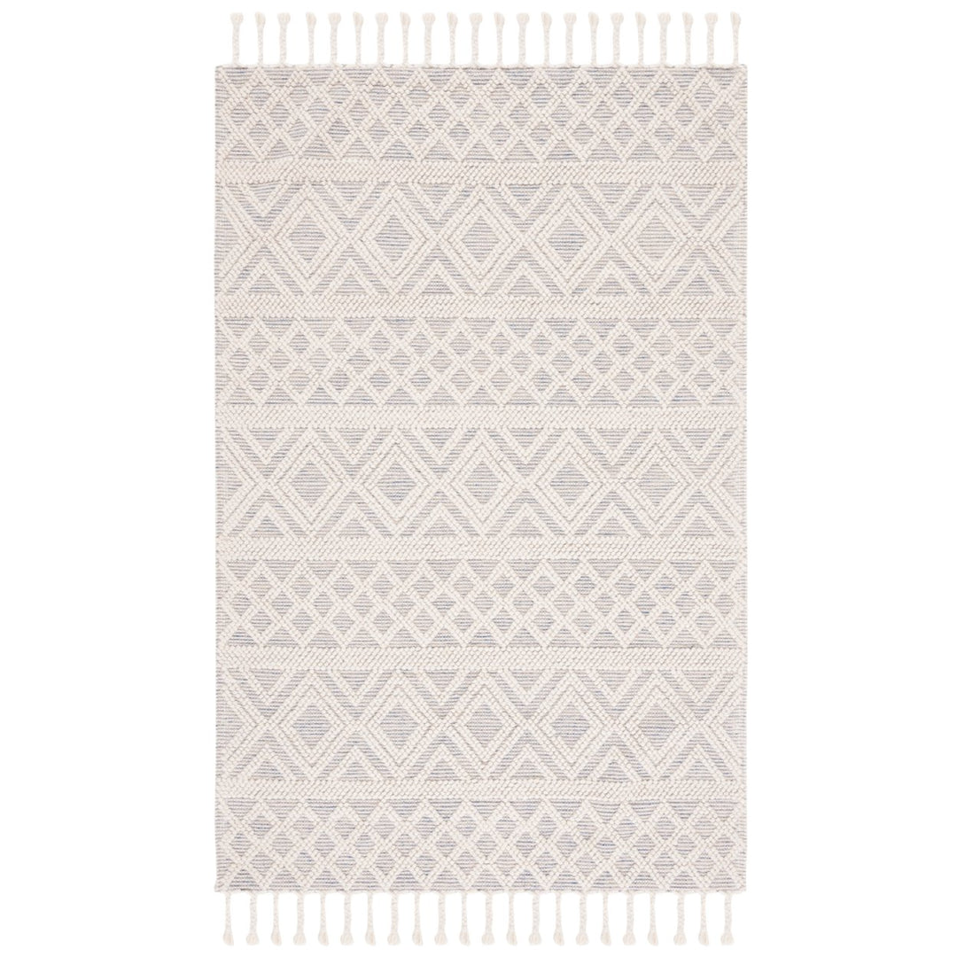 SAFAVIEH Natura NAT308A Handwoven Ivory / Blue Rug Image 8