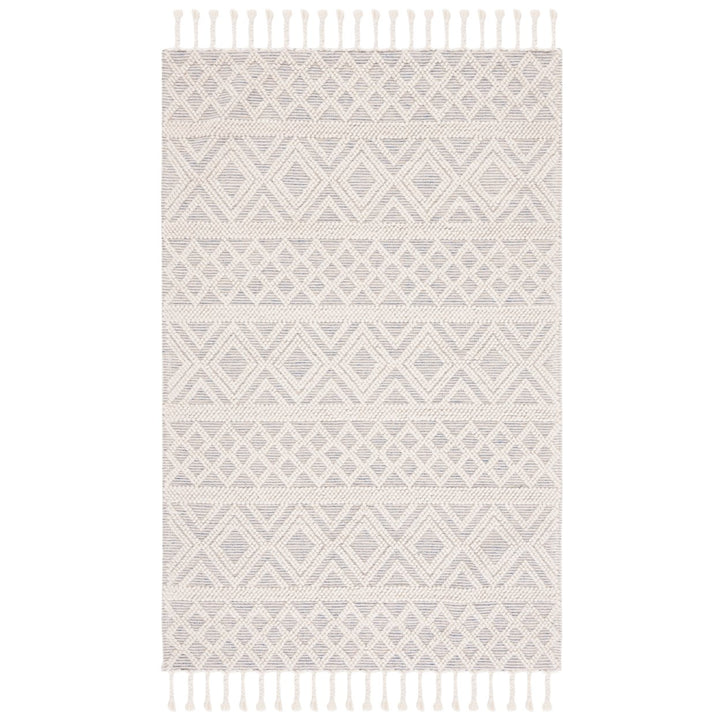 SAFAVIEH Natura NAT308A Handwoven Ivory / Blue Rug Image 8