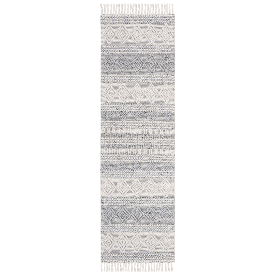 SAFAVIEH Natura Collection NAT317G Handwoven Silver Rug Image 3