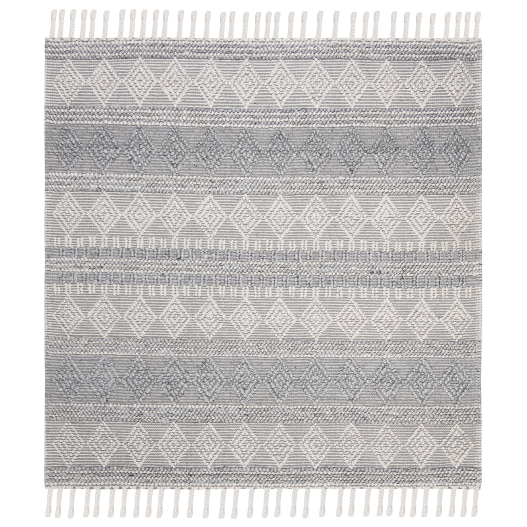 SAFAVIEH Natura Collection NAT317G Handwoven Silver Rug Image 4