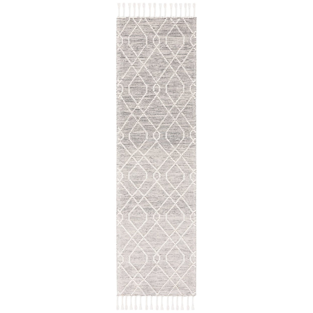 SAFAVIEH Natura NAT323A Handwoven Ivory / Black Rug Image 1