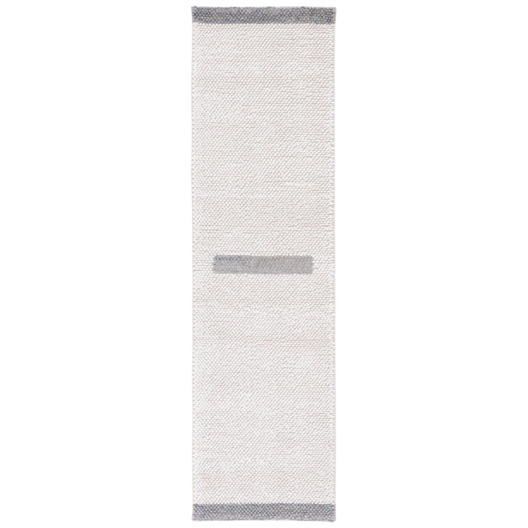 SAFAVIEH Natura NAT324G Handwoven Ivory / Grey Rug Image 1